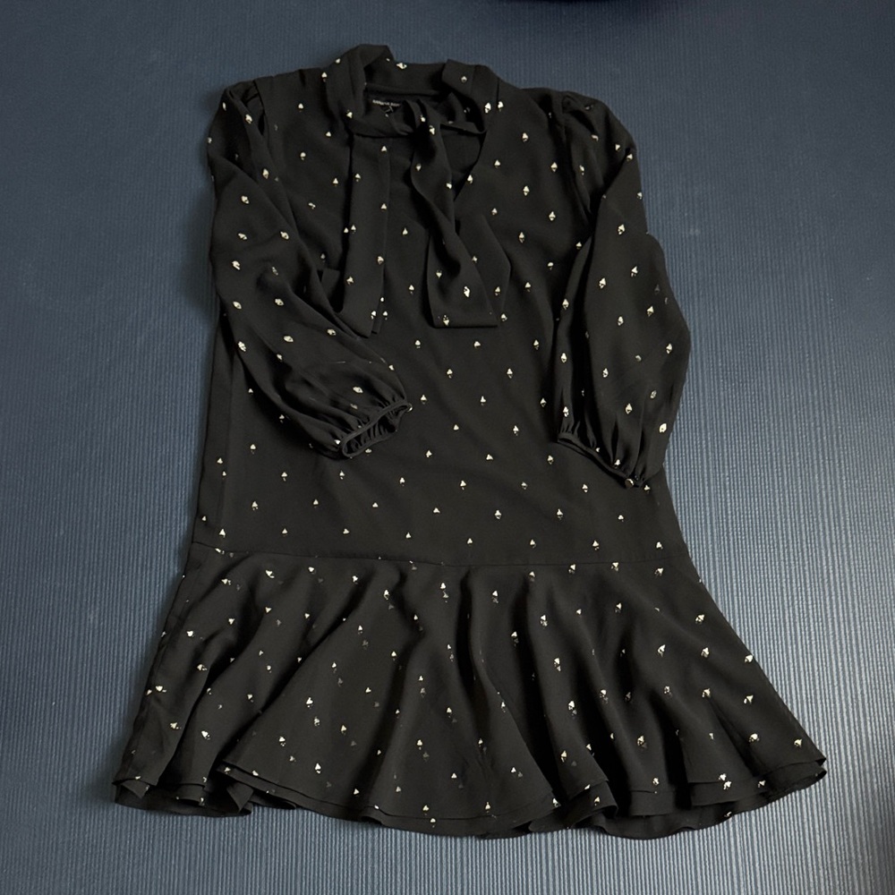 Banana Republic Black Dress with Gold Accents, Size 6, Excellent Condition